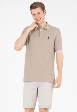 Erkek Haki Basic Polo Yaka Tişört - 50263236180