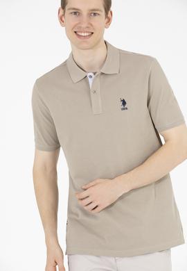 Erkek Haki Basic Polo Yaka Tişört - 50263236180