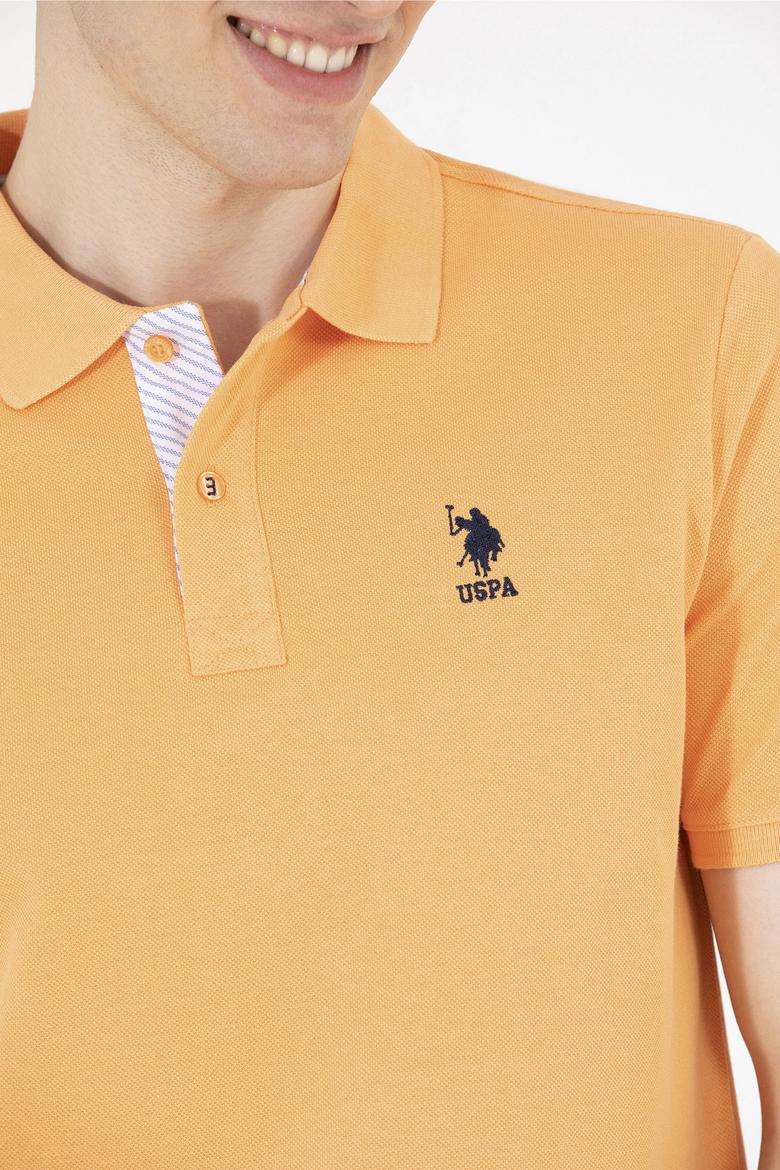 Erkek Turuncu Basic Polo Yaka Tişört - 50263236181