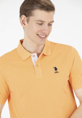 Erkek Turuncu Basic Polo Yaka Tişört - 50263236181