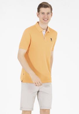 Erkek Turuncu Basic Polo Yaka Tişört - 50263236181