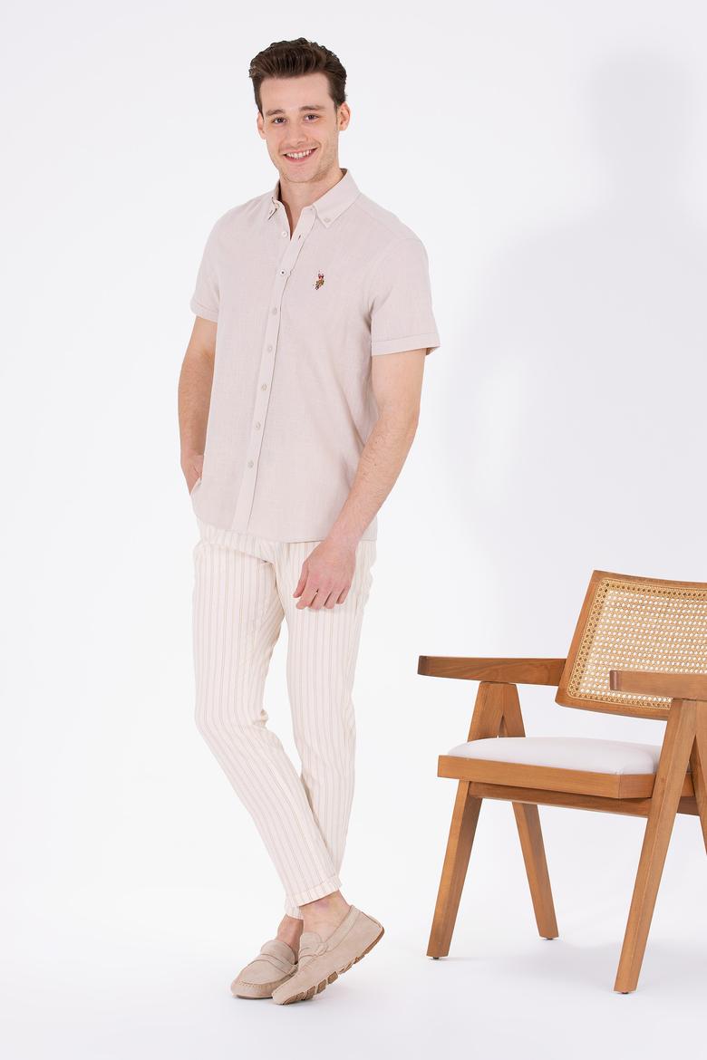 Erkek Kum Kanvas Pantolon - 50267330012