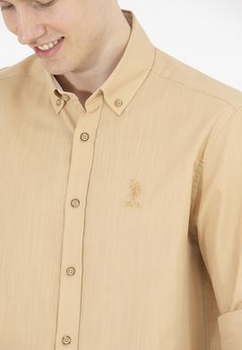Erkek Camel Uzun Kollu Gömlek - 50269859004