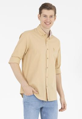 Erkek Camel Uzun Kollu Gömlek - 50269859004