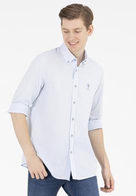 Erkek Mavi Uzun Kollu Gömlek - 50269859012