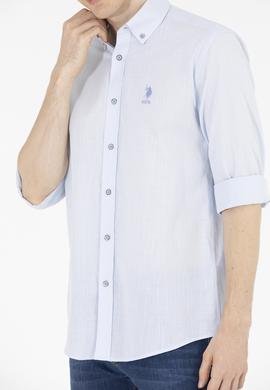 Erkek Mavi Uzun Kollu Gömlek - 50269859012