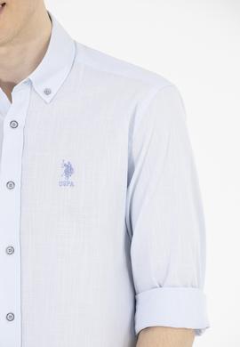 Erkek Mavi Uzun Kollu Gömlek - 50269859012