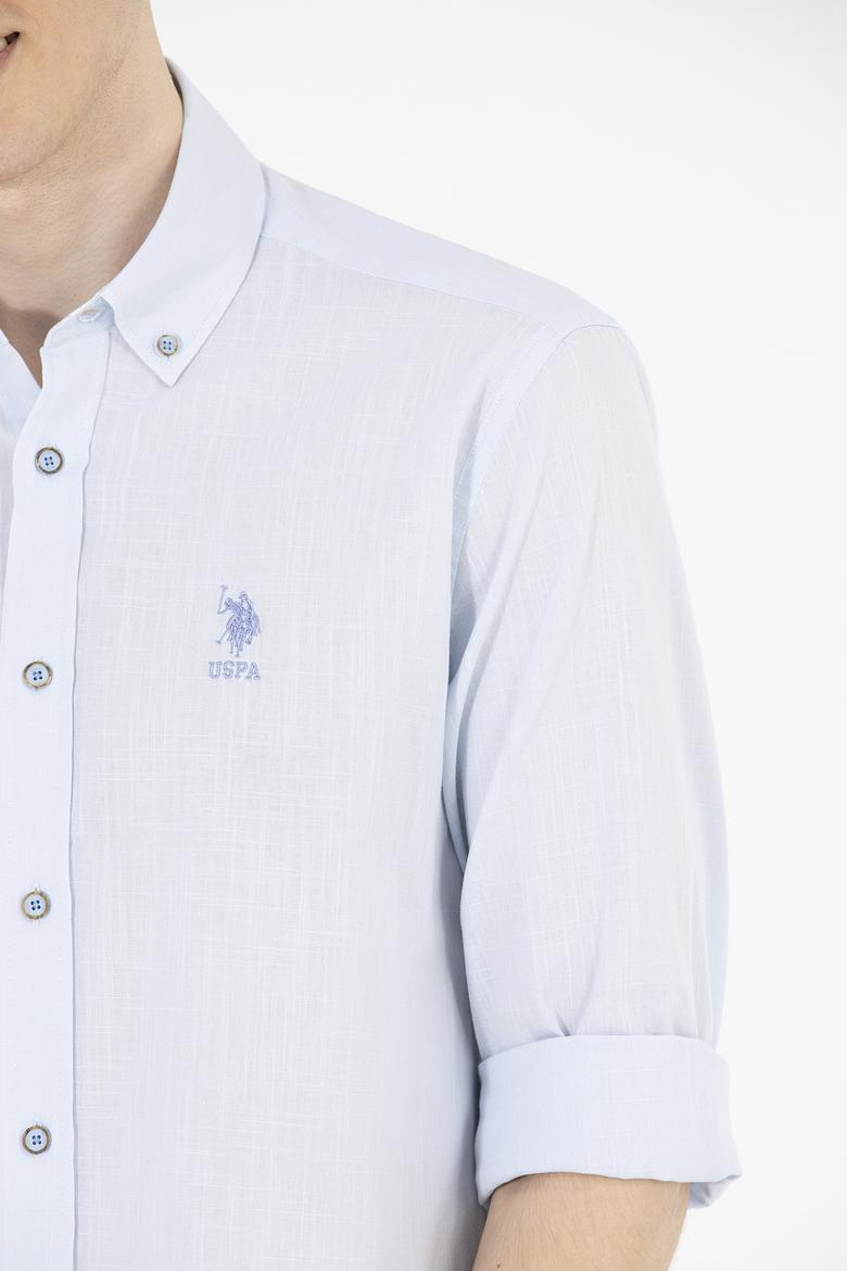 Erkek Mavi Uzun Kollu Gömlek - 50269859012