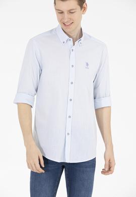 Erkek Mavi Uzun Kollu Gömlek - 50269859012