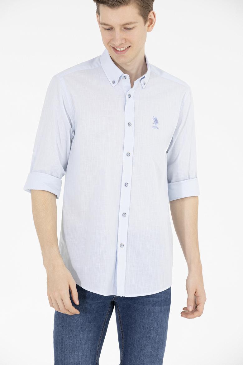 Erkek Mavi Uzun Kollu Gömlek - 50269859012