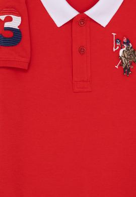 Erkek Çocuk Kırmızı Basic Polo Yaka Tişört - 50263006192