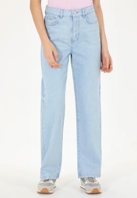 Kadın Açık Mavi High Waist Fit Jean Pantolon - 50263788006