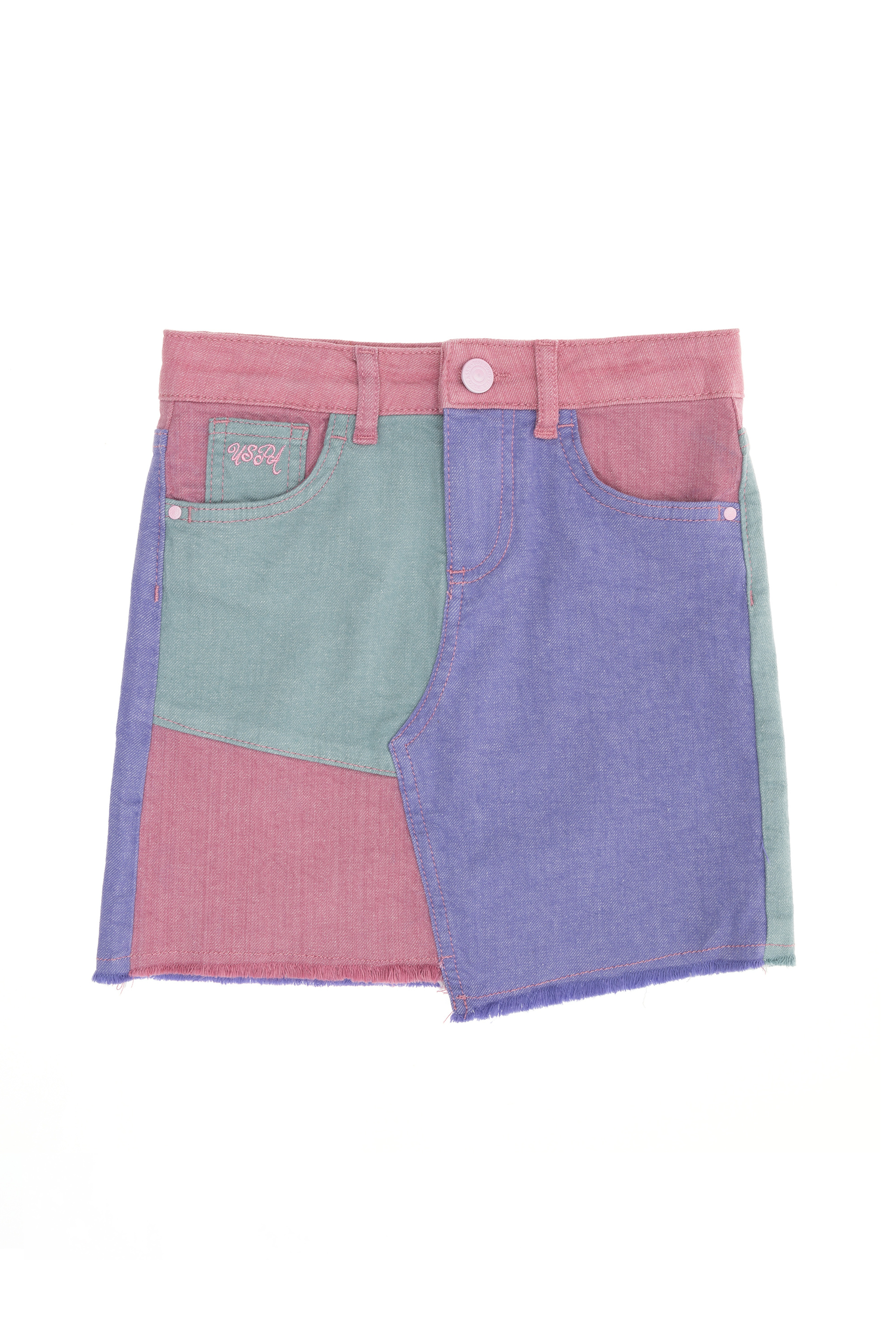 Kız Çocuk Pembe Jean Etek - Image 1