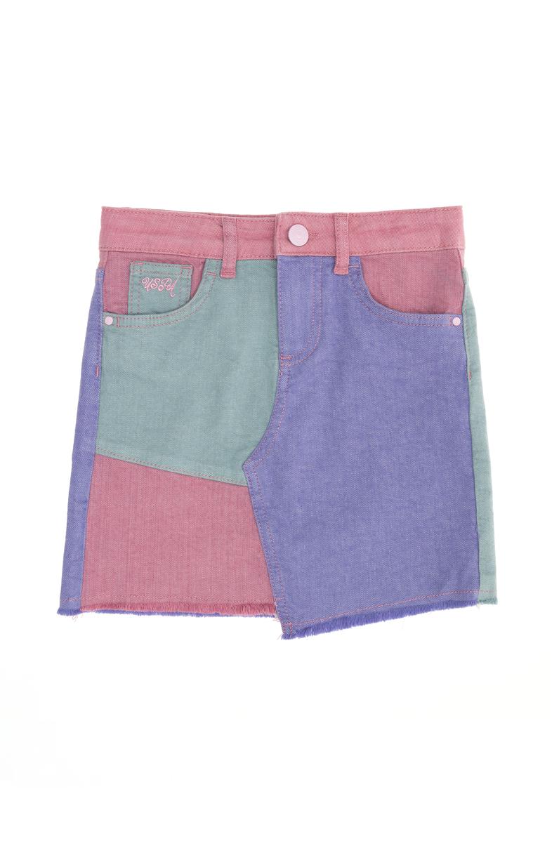 Kız Çocuk Pembe Jean Etek