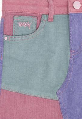 Kız Çocuk Pembe Jean Etek - 50263975008
