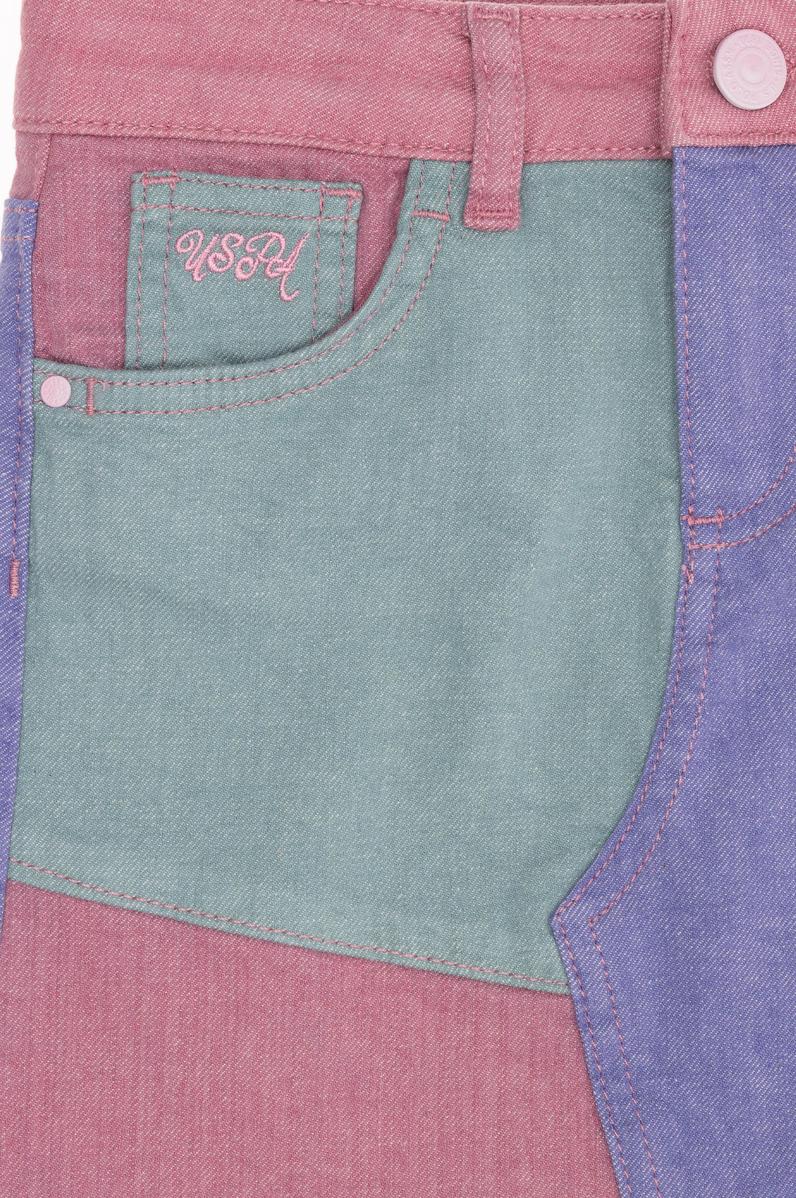 Kız Çocuk Pembe Jean Etek