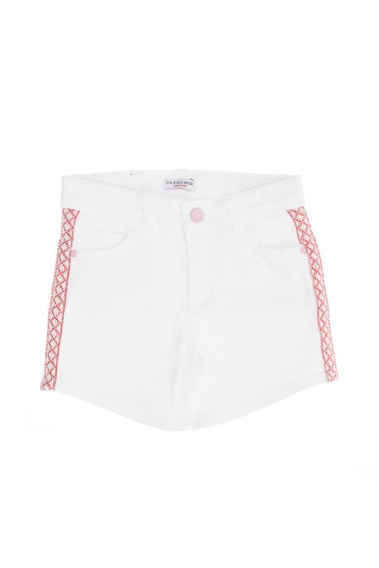 Kız Çocuk Beyaz Dokuma Şort - 50264061005