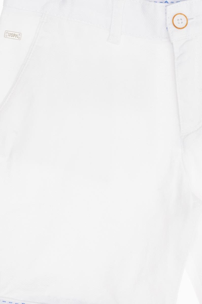 Erkek Çocuk Beyaz Dokuma Şort