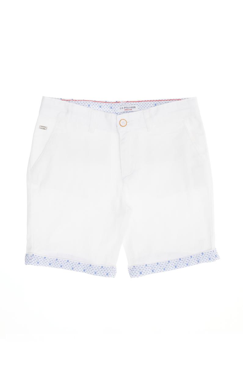 Erkek Çocuk Beyaz Dokuma Şort