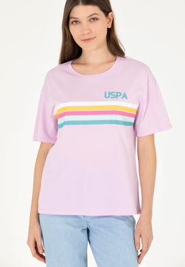 Kadın Manolya Bisiklet Yaka Tişört - 50262947011