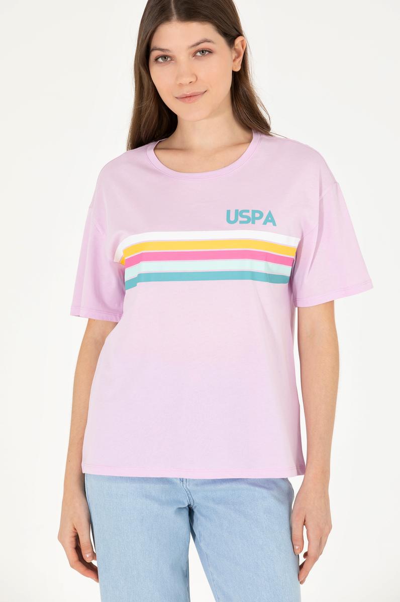 Kadın Manolya Bisiklet Yaka Tişört