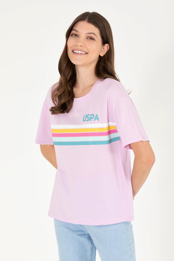 Kadın Manolya Bisiklet Yaka Tişört