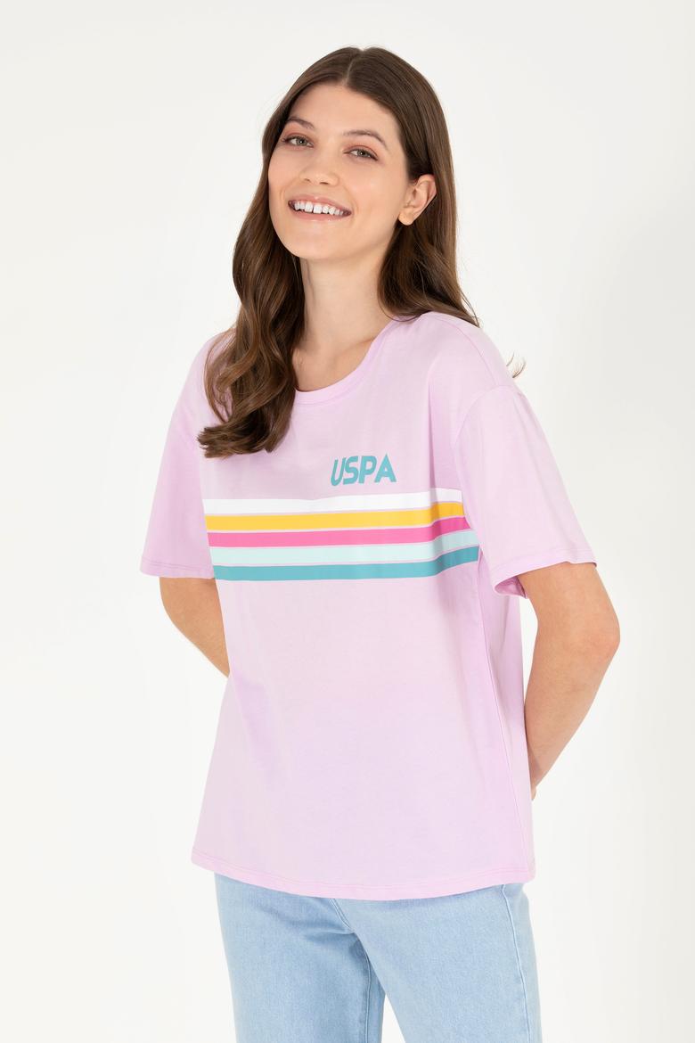 Kadın Manolya Bisiklet Yaka Tişört