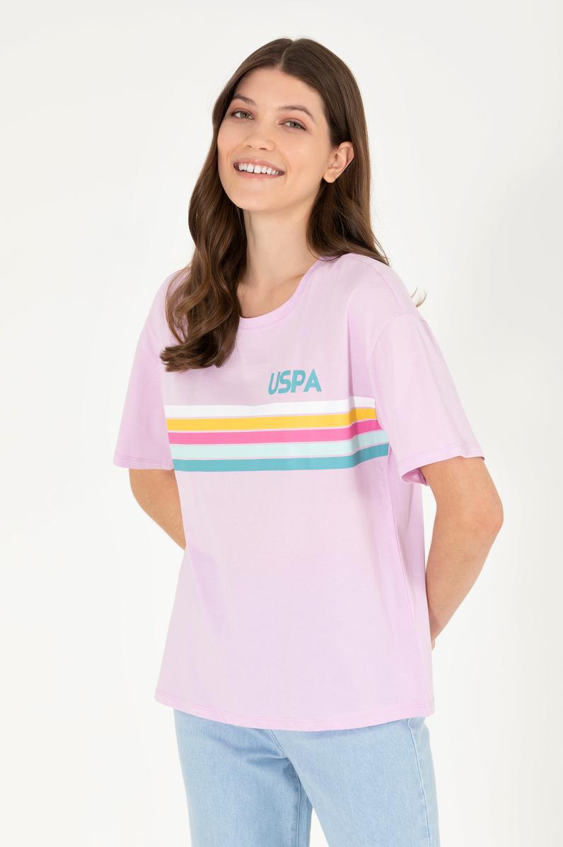 Kadın Manolya Bisiklet Yaka Tişört