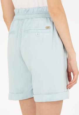 Kadın Su Yeşili Dokuma Şort - 50263216024