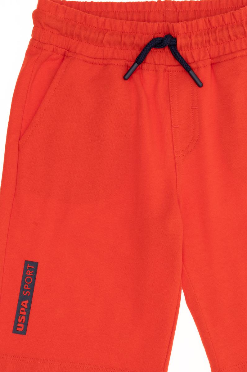 Çocuk Kırmızı Örme Şort