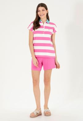 Kadın Pembe Örme Şort - 50263791036