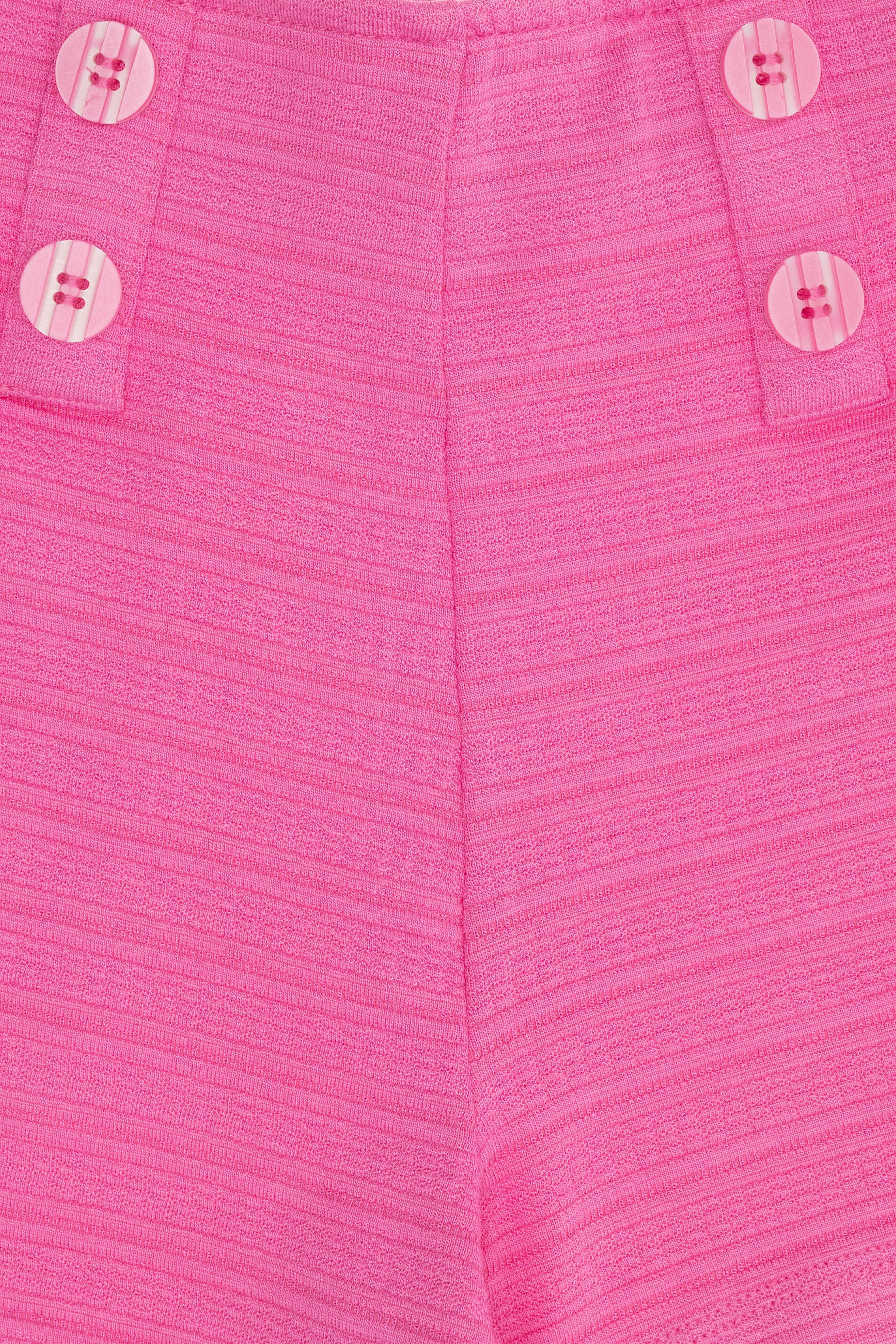 Çocuk Pembe Örme Şort - Image 3