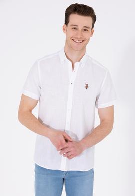 Erkek Beyaz Kısa Kollu Gömlek - 50262846058