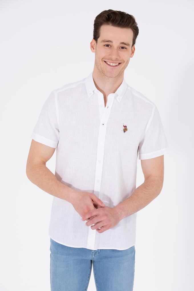 Erkek Beyaz Kısa Kollu Gömlek