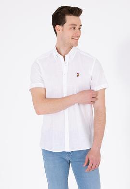 Erkek Beyaz Kısa Kollu Gömlek - 50262846058