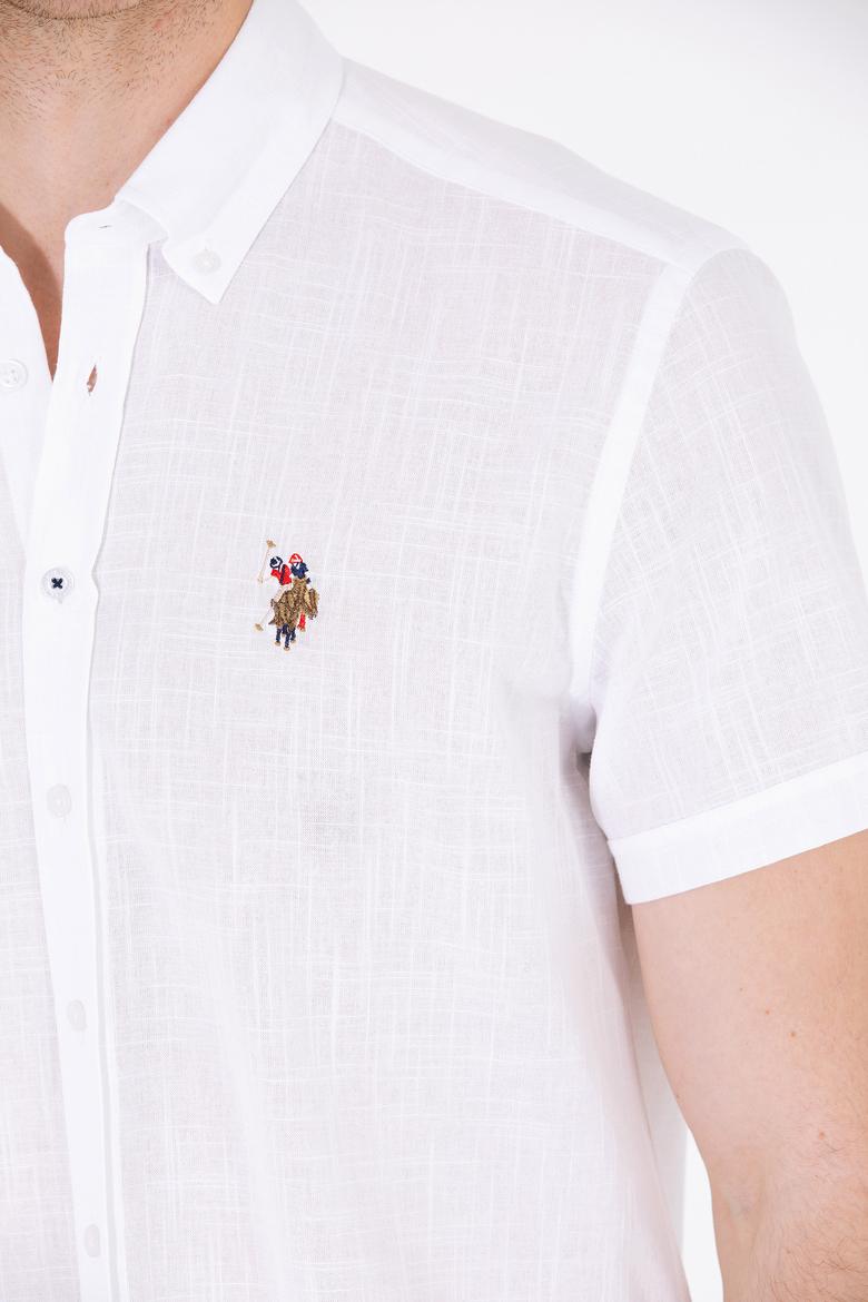 Erkek Beyaz Kısa Kollu Gömlek - 50262846058