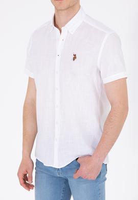 Erkek Beyaz Kısa Kollu Gömlek - 50262846058