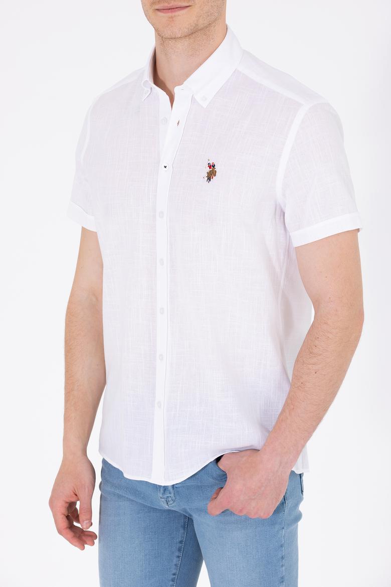 Erkek Beyaz Kısa Kollu Gömlek - 50262846058