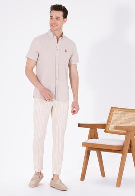 Erkek Taş Kısa Kollu Gömlek - 50262846068