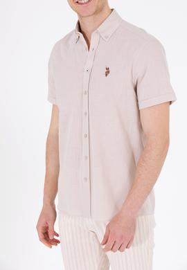 Erkek Taş Kısa Kollu Gömlek - 50262846068