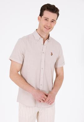 Erkek Taş Kısa Kollu Gömlek - 50262846068