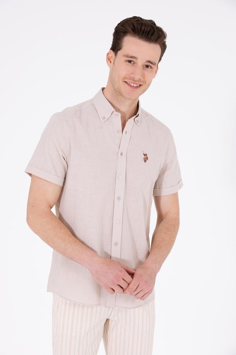 Erkek Taş Kısa Kollu Gömlek