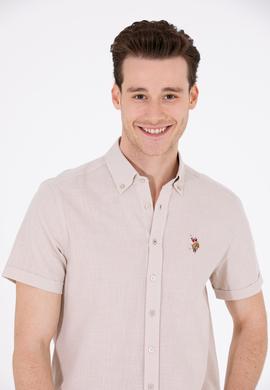 Erkek Taş Kısa Kollu Gömlek - 50262846068