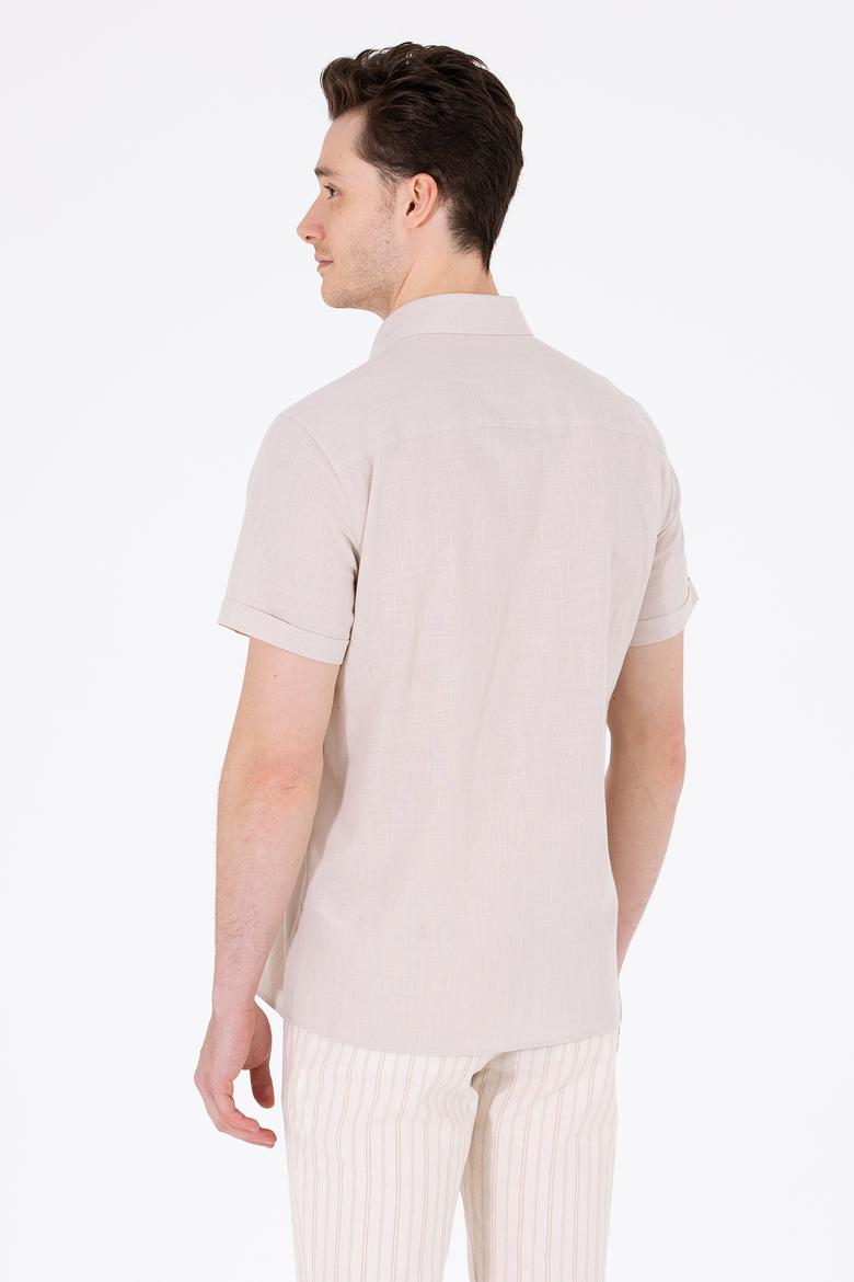 Erkek Taş Kısa Kollu Gömlek - 50262846068