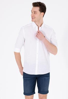 Erkek Beyaz Uzun Kollu Basic Gömlek - 50262872019