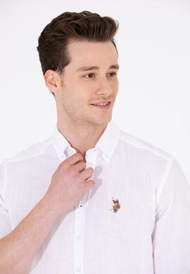 Erkek Beyaz Uzun Kollu Basic Gömlek - 50262872019