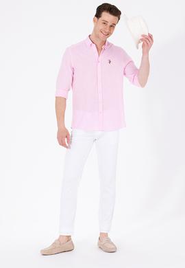 Erkek Manolya Uzun Kollu Basic Gömlek - 50262872042