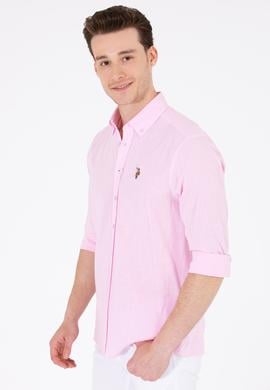 Erkek Manolya Uzun Kollu Basic Gömlek - 50262872042