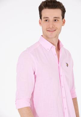 Erkek Manolya Uzun Kollu Basic Gömlek - 50262872042