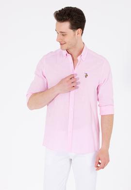 Erkek Manolya Uzun Kollu Basic Gömlek - 50262872042